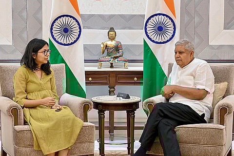 Jagdeep Dhankhar meets Swati Maliwal